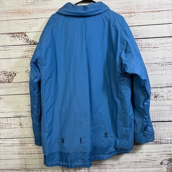 vintage Nike Windbreaker 90's ski Jacket Full Zip Blue Lightweight Coat Mens - Picture 10 of 10